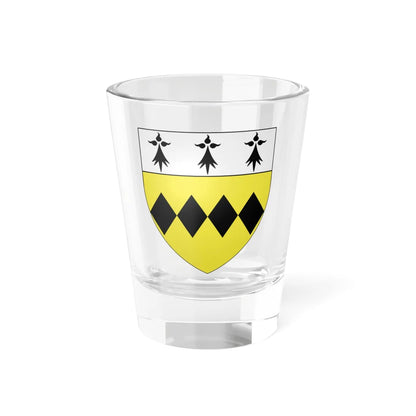 Blason ville Chauvigné 35 (France) (Coat of Arms) Shot Glass 1.5oz 1.5oz - Go Mug Yourself