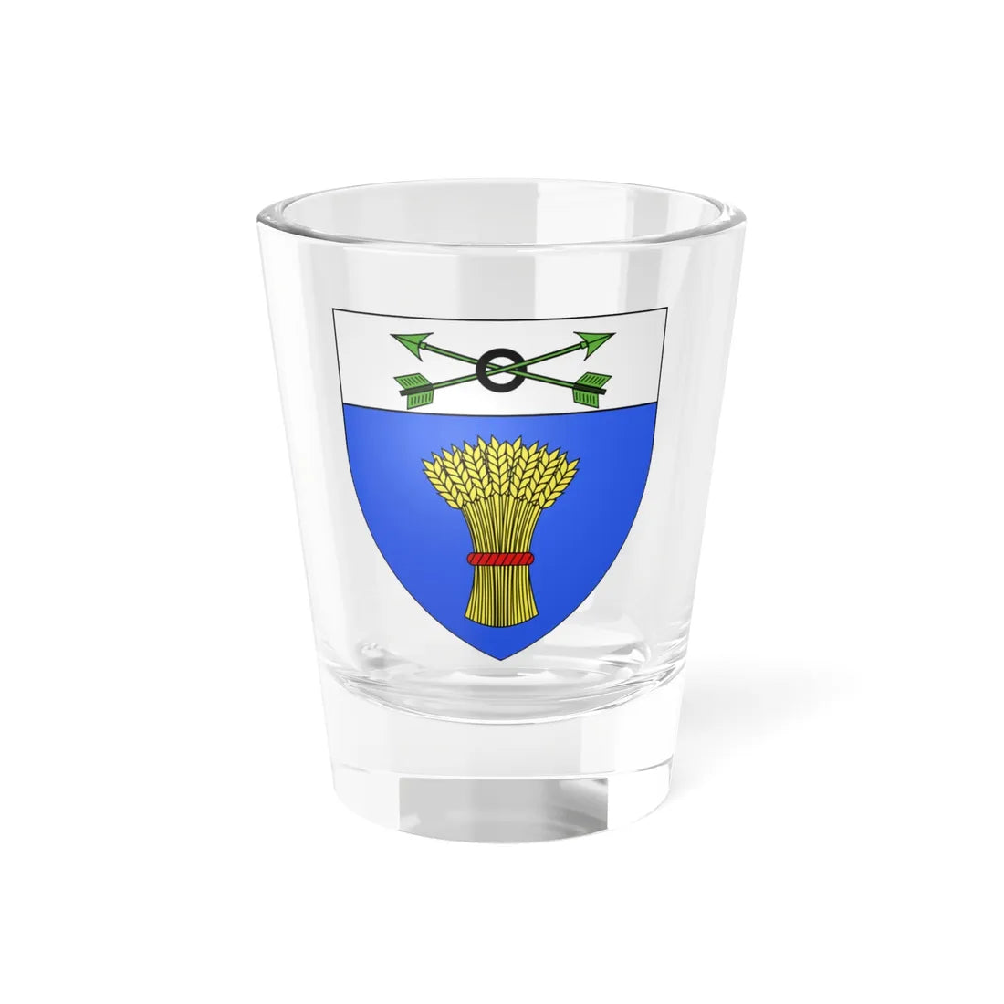 Blason ville Eancé 35 (France) (Coat of Arms) Shot Glass 1.5oz 1.5oz - Go Mug Yourself