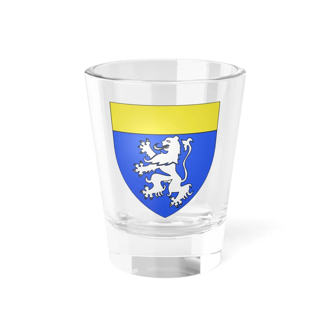 Blason ville fr Amfroipret Nord (France) (Coat of Arms) Shot Glass 1.5oz 1.5oz - Go Mug Yourself