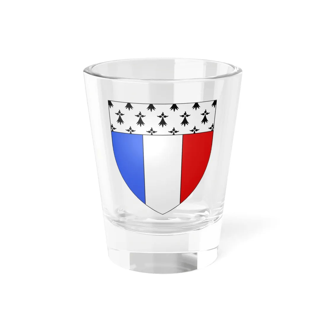 Blason ville fr Antrain Ille-et-Vilaine (France) (Coat of Arms) Shot Glass 1.5oz 1.5oz - Go Mug Yourself
