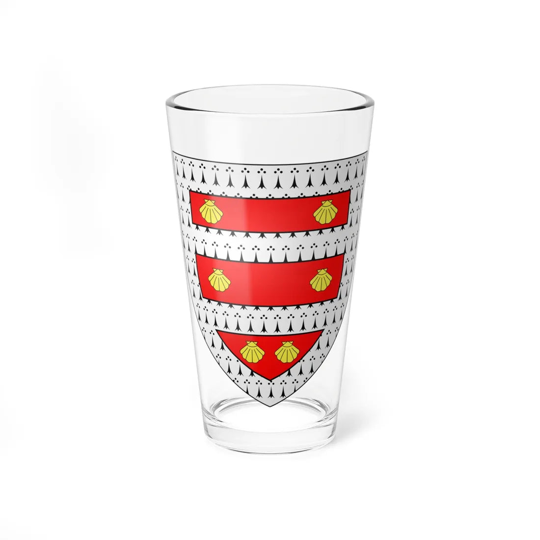 Blason ville fr Auberchicourt variante Nord (France) (Coat of Arms) Pint Glass 16oz 16oz - Go Mug Yourself