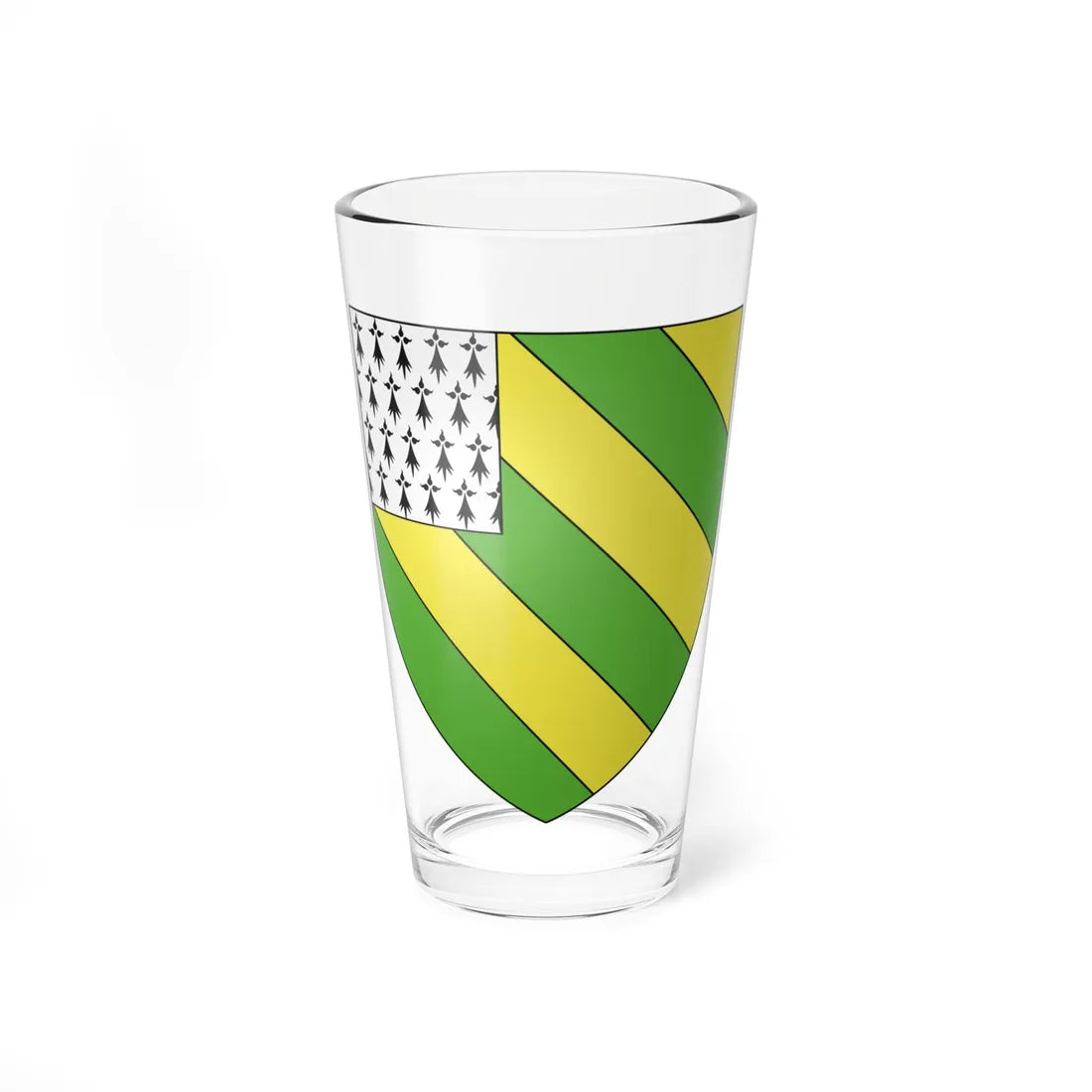 Blason ville fr Audignies Nord (France) (Coat of Arms) Pint Glass 16oz 16oz - Go Mug Yourself