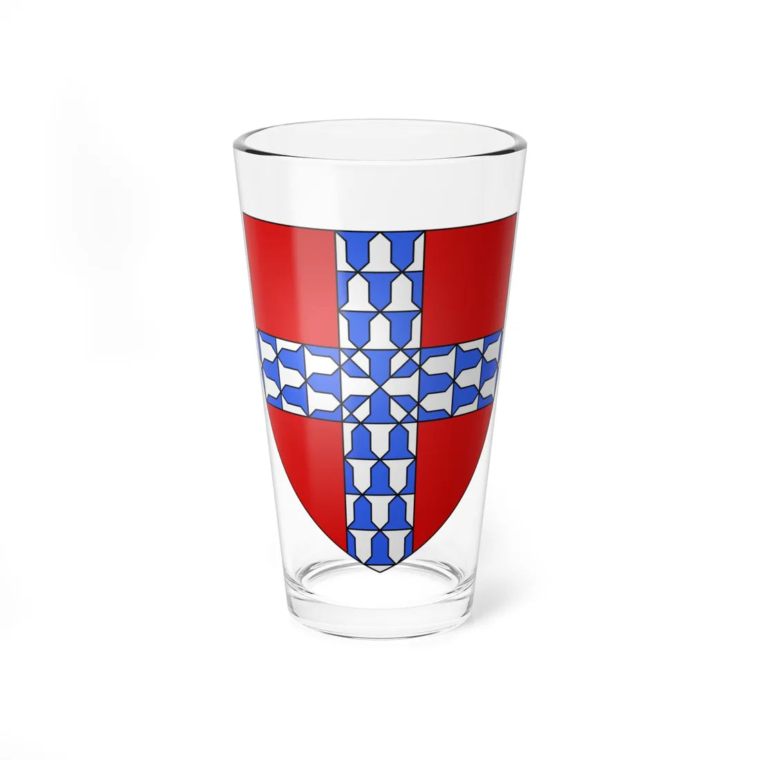 Blason ville fr Bailleul Nord (France) (Coat of Arms) Pint Glass 16oz 16oz - Go Mug Yourself