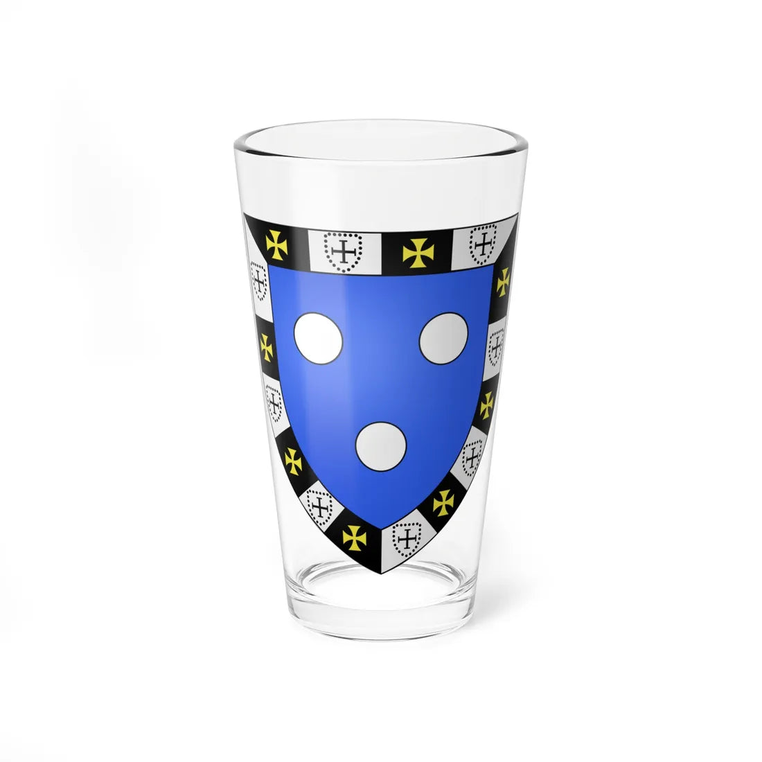 Blason ville fr Bais Ille-et-Vilaine (France) (Coat of Arms) Pint Glass 16oz 16oz - Go Mug Yourself