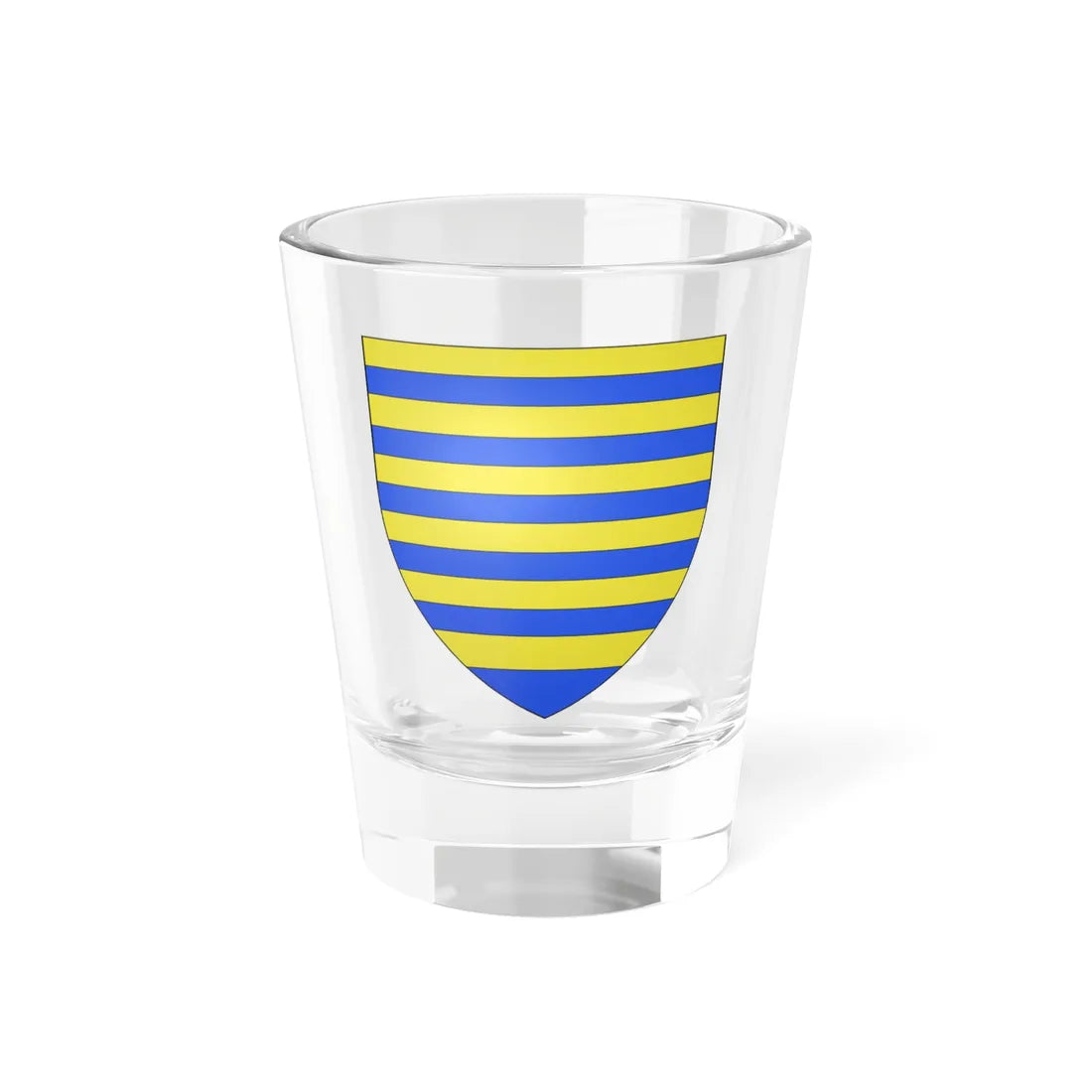 Blason ville fr Bavinchove Nord (France) (Coat of Arms) Shot Glass 1.5oz 1.5oz - Go Mug Yourself
