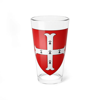 Blason ville fr Bécherel Ille-et-Vilaine (France) (Coat of Arms) Pint Glass 16oz 16oz - Go Mug Yourself