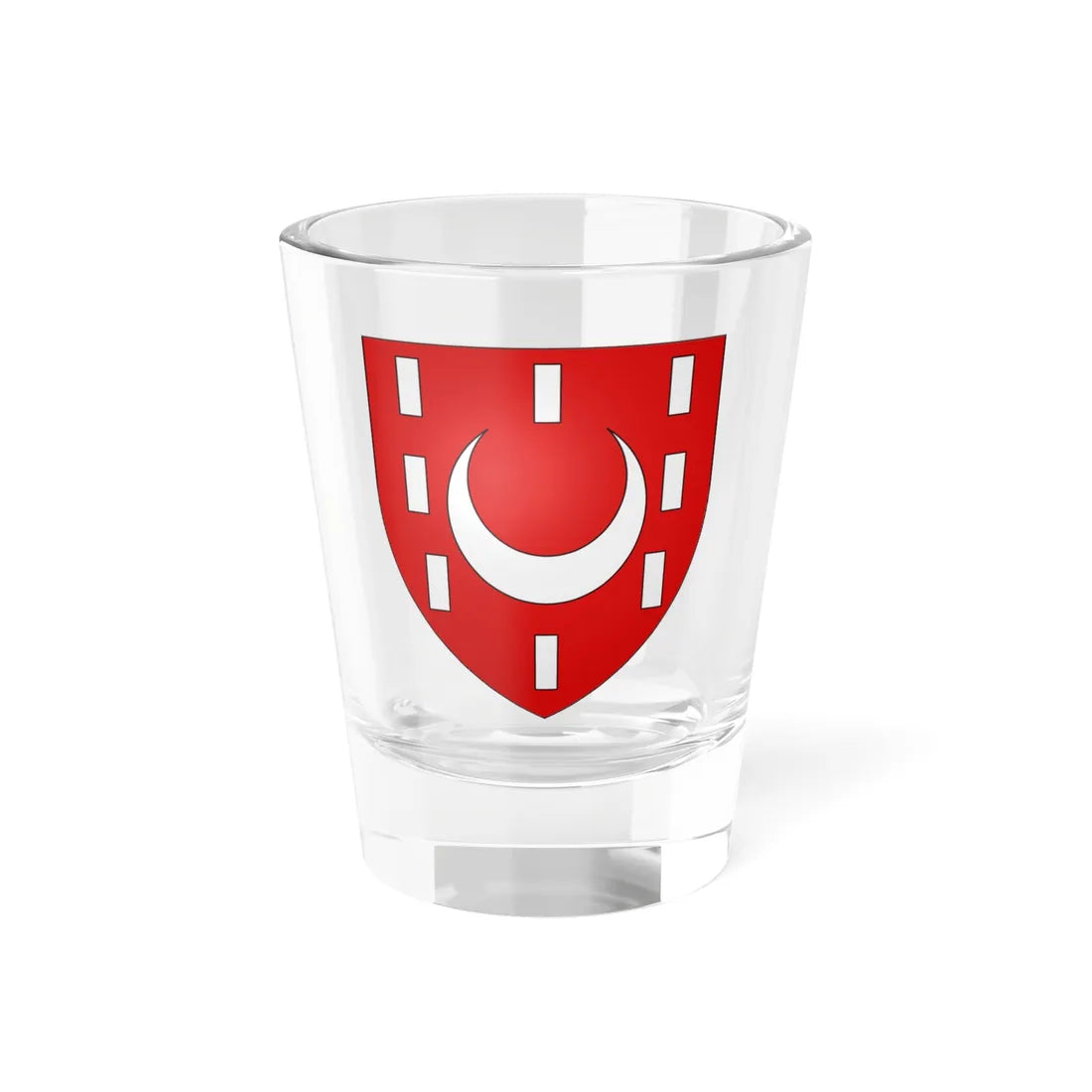 Blason ville fr Beaudignies Nord (France) (Coat of Arms) Shot Glass 1.5oz 1.5oz - Go Mug Yourself