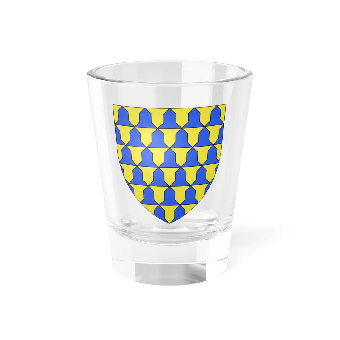 Blason ville fr Beaurain Nord (France) (Coat of Arms) Shot Glass 1.5oz 1.5oz - Go Mug Yourself