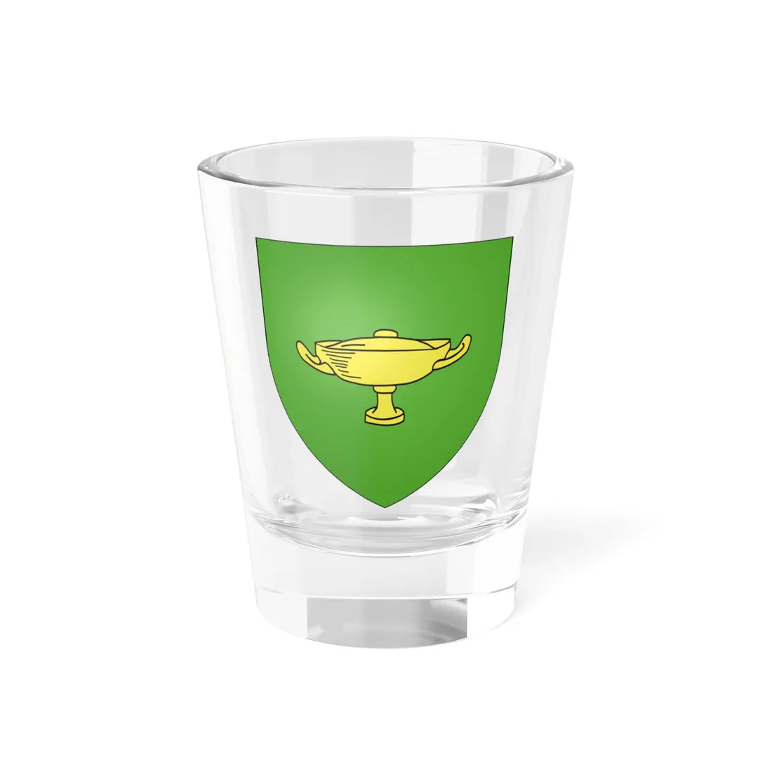 Blason ville fr Beauvois-en-Cambrésis Nord (France) (Coat of Arms) Shot Glass 1.5oz 1.5oz - Go Mug Yourself