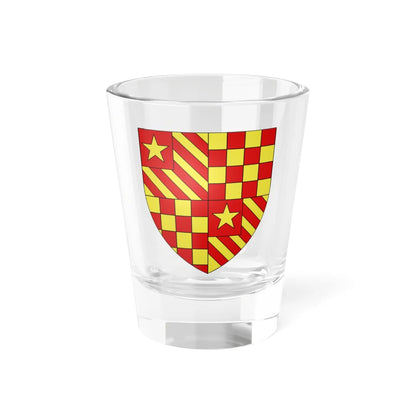Blason ville fr Bellignies Nord (France) (Coat of Arms) Shot Glass 1.5oz 1.5oz - Go Mug Yourself