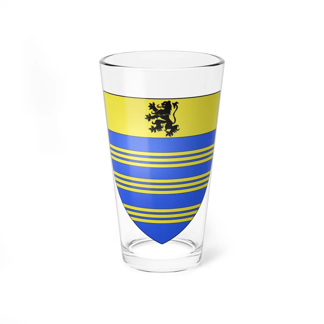 Blason ville fr Bourbourg Nord (France) (Coat of Arms) Pint Glass 16oz 16oz - Go Mug Yourself