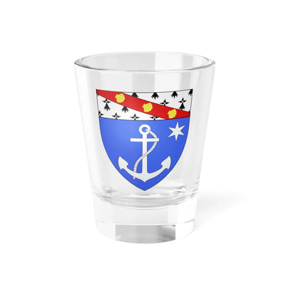 Blason ville fr Bray-Dunes Nord (France) (Coat of Arms) Shot Glass 1.5oz 1.5oz - Go Mug Yourself