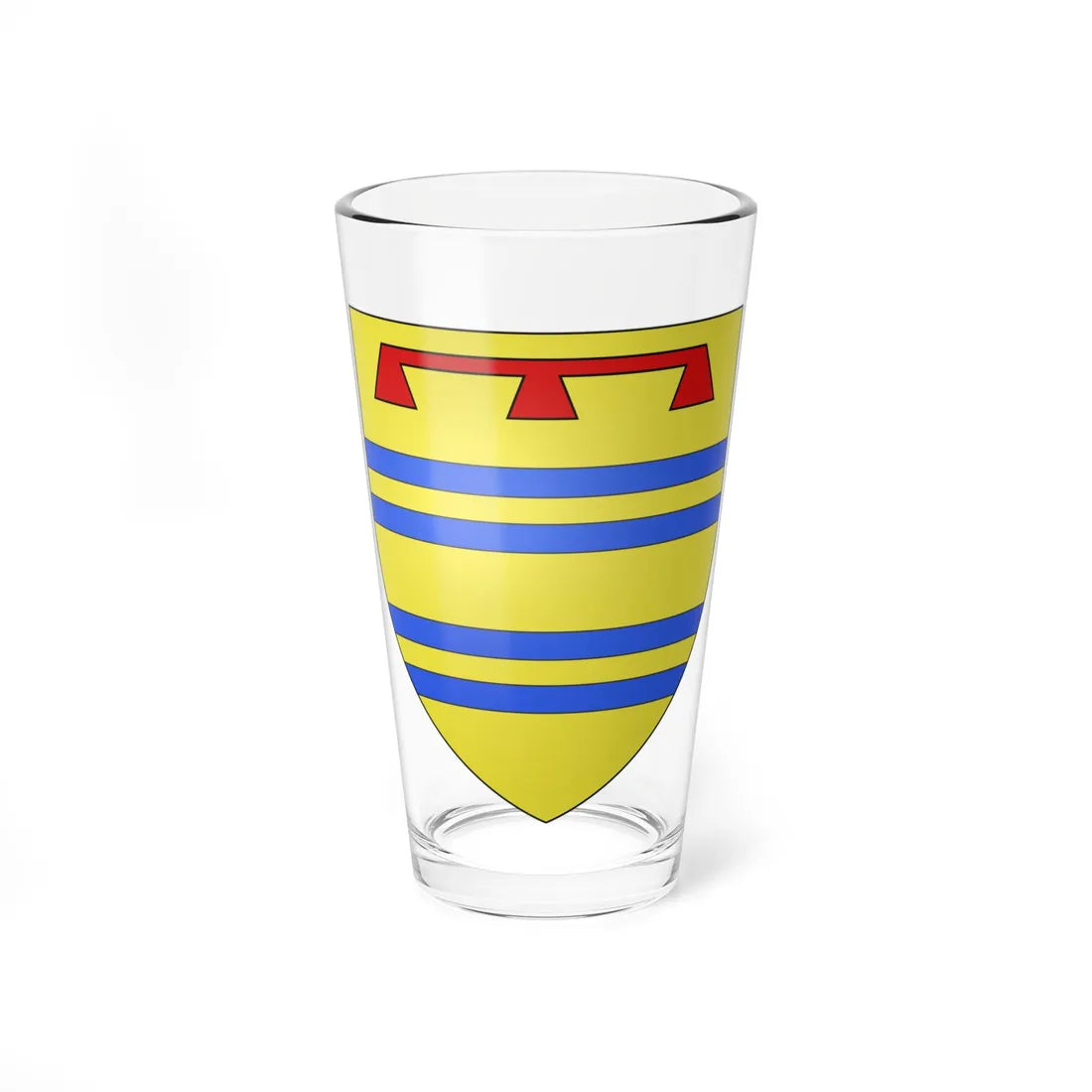 Blason ville fr Champeaux Ille-et-Vilaine (France) (Coat of Arms) Pint Glass 16oz 16oz - Go Mug Yourself