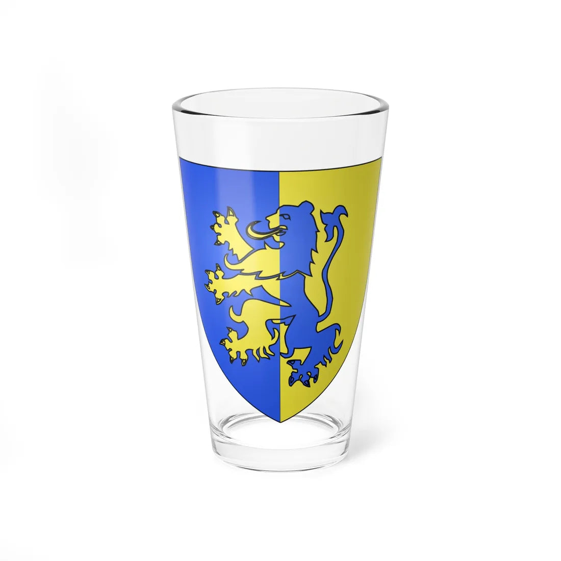 Blason ville fr Chasné-sur-Illet Ille-et-Vilaine (France) (Coat of Arms) Pint Glass 16oz 16oz - Go Mug Yourself