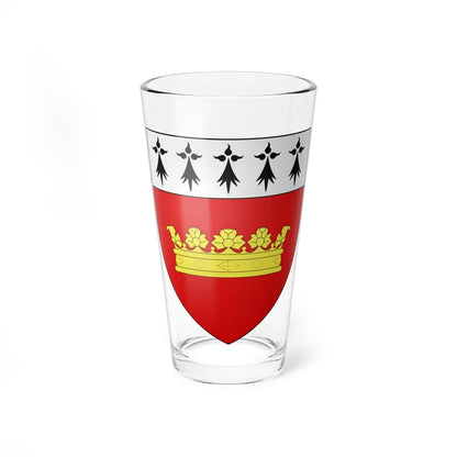 Blason ville fr Chateauneuf dIlle et Vilaine (France) (Coat of Arms) Pint Glass 16oz 16oz - Go Mug Yourself