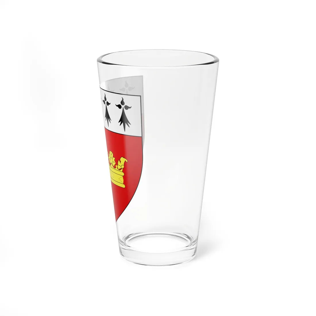 Blason ville fr Chateauneuf dIlle et Vilaine (France) (Coat of Arms) Pint Glass 16oz - Go Mug Yourself