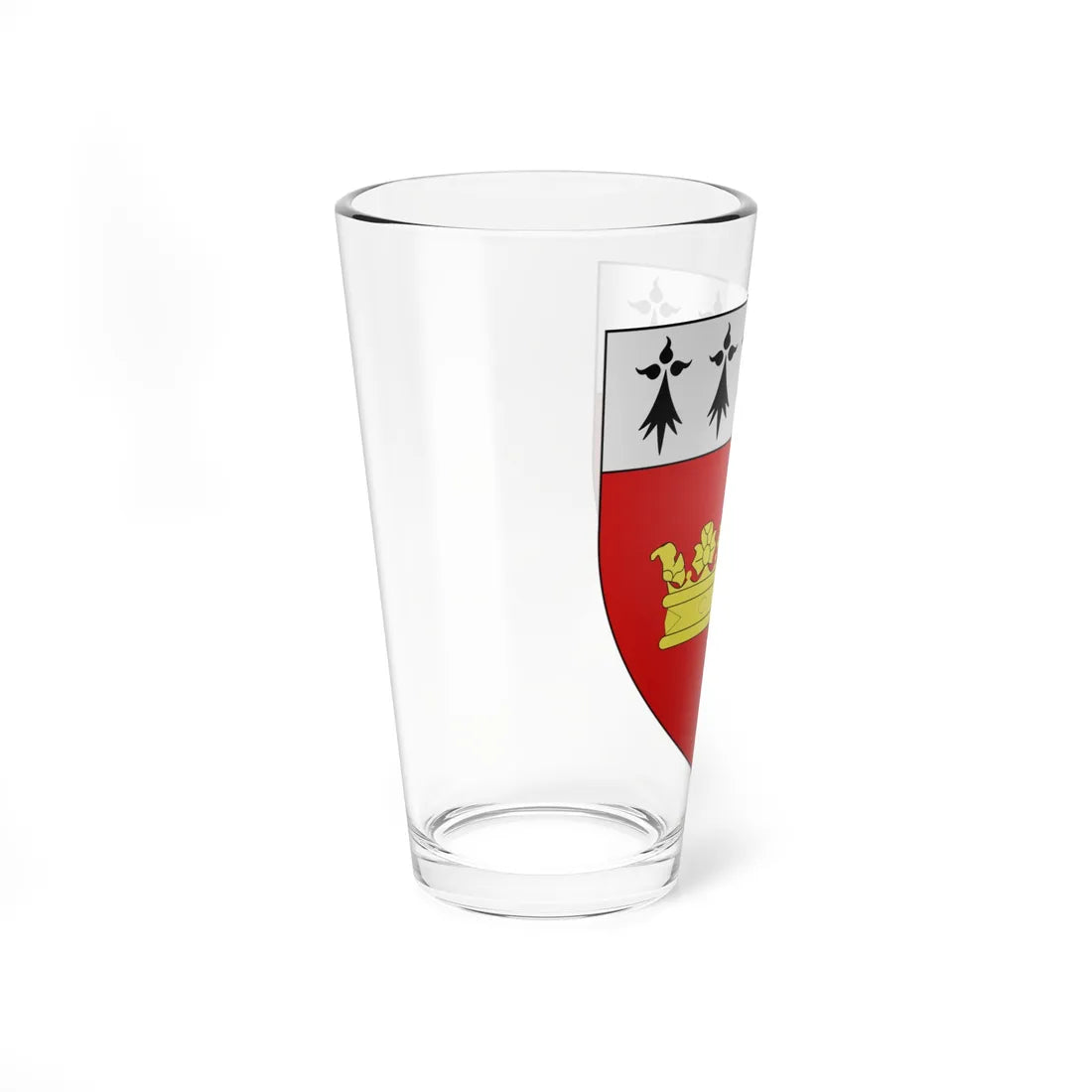 Blason ville fr Chateauneuf dIlle et Vilaine (France) (Coat of Arms) Pint Glass 16oz - Go Mug Yourself