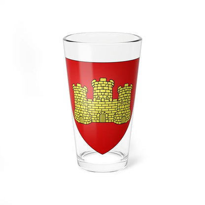 Blason ville fr Châtillon-en-Vendelais Ille-et-Vilaine (France) (Coat of Arms) Pint Glass 16oz 16oz - Go Mug Yourself