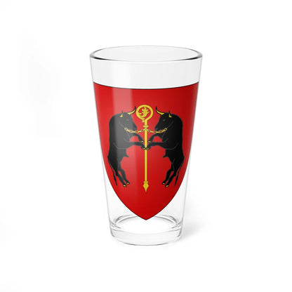Blason ville fr Châtillon-sur-Seiche Ille-et-Vilaine (France) (Coat of Arms) Pint Glass 16oz 16oz - Go Mug Yourself