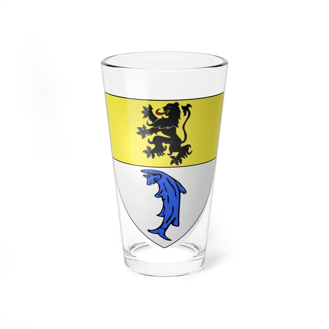 Blason ville fr Dunkerque ancien Nord (France) (Coat of Arms) Pint Glass 16oz 16oz - Go Mug Yourself