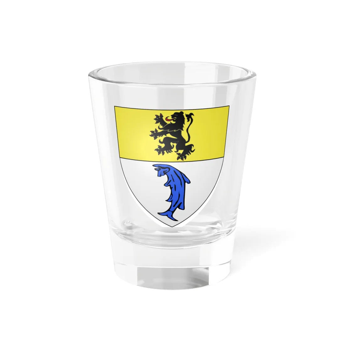 Blason ville fr Dunkerque ancien Nord (France) (Coat of Arms) Shot Glass 1.5oz 1.5oz - Go Mug Yourself