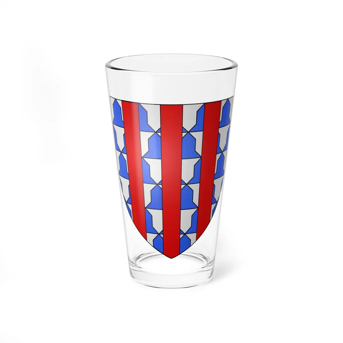 Blason ville fr Englefontaine Nord (France) (Coat of Arms) Pint Glass 16oz 16oz - Go Mug Yourself