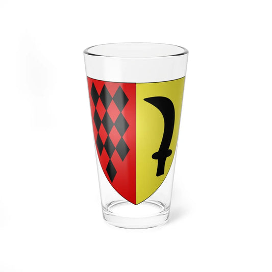 Blason ville fr etroeungt nouveau (France) (Coat of Arms) Pint Glass 16oz 16oz - Go Mug Yourself