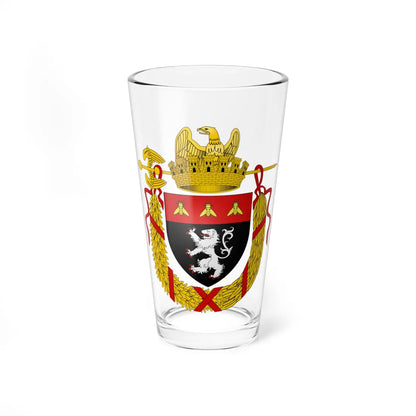 Blason ville fr ghent-Empire avec ornement (Belgium) (Coat of Arms) Pint Glass 16oz 16oz - Go Mug Yourself