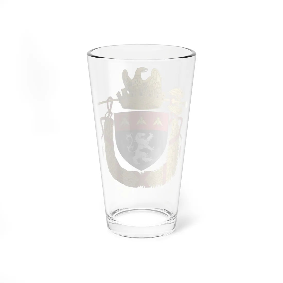 Blason ville fr ghent-Empire avec ornement (Belgium) (Coat of Arms) Pint Glass 16oz - Go Mug Yourself