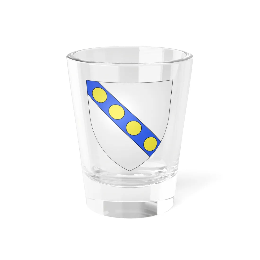 Blason ville fr La Chapelle-des-Fougeretz Ille-et-Vilaine (France) (Coat of Arms) Shot Glass 1.5oz 1.5oz - Go Mug Yourself