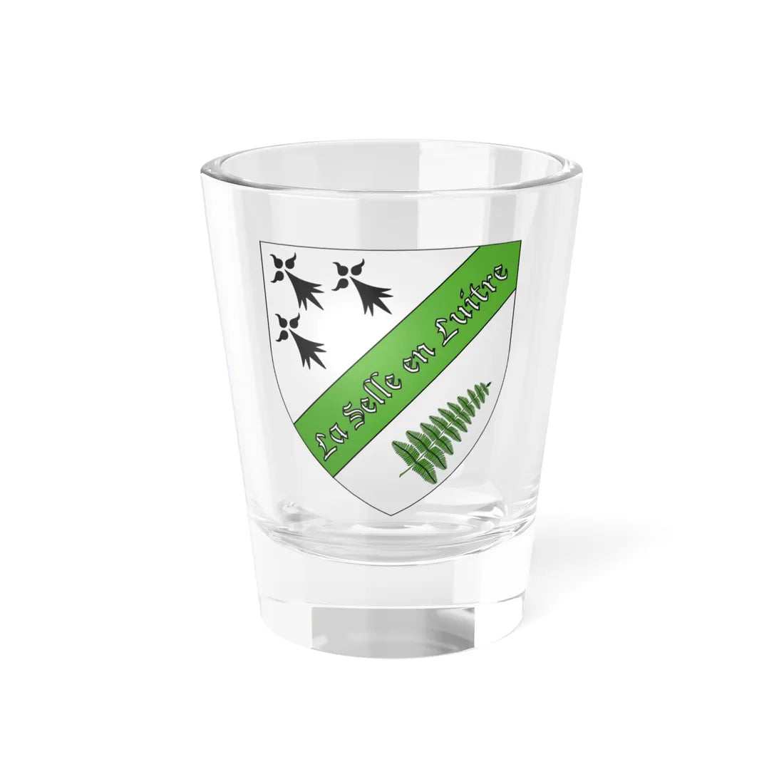 Blason ville fr La Selle-en-Luitré 35 (France) (Coat of Arms) Shot Glass 1.5oz 1.5oz - Go Mug Yourself