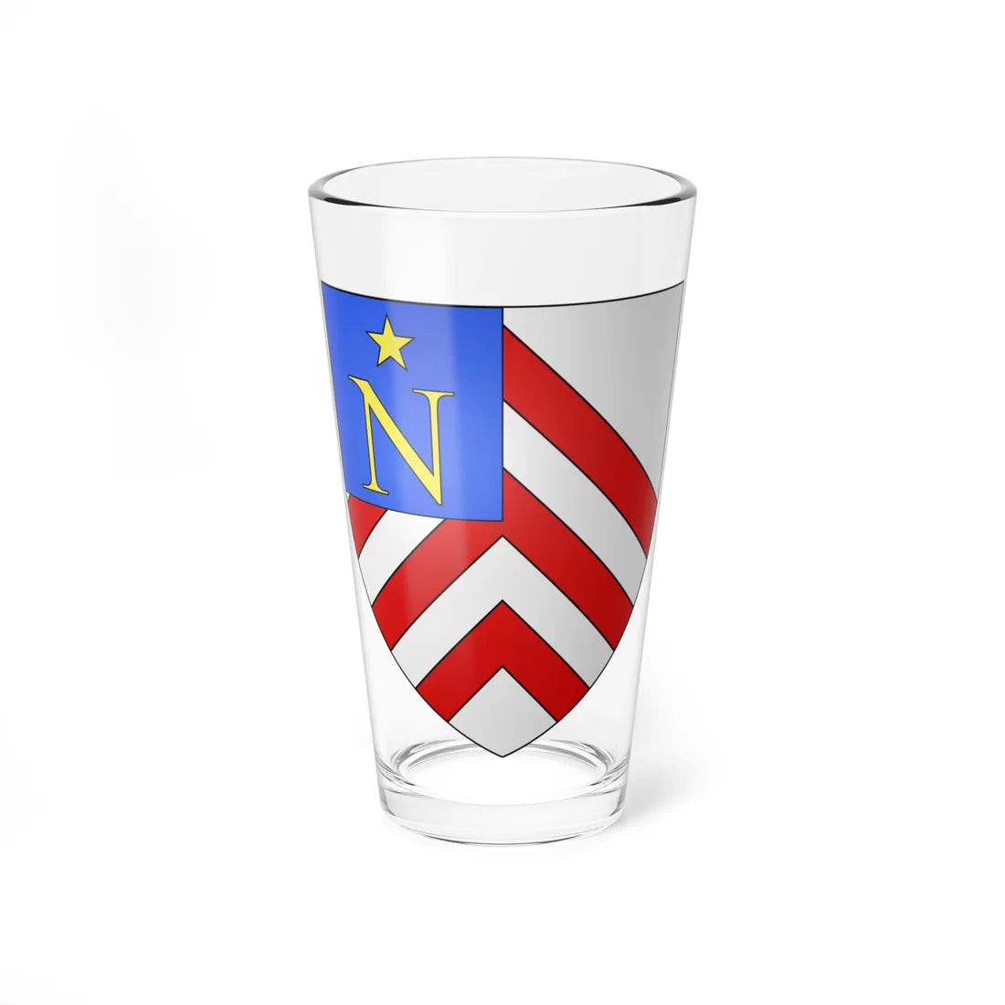 Blason ville fr Lierre-Empire (Belgium) (Coat of Arms) Pint Glass 16oz 16oz - Go Mug Yourself