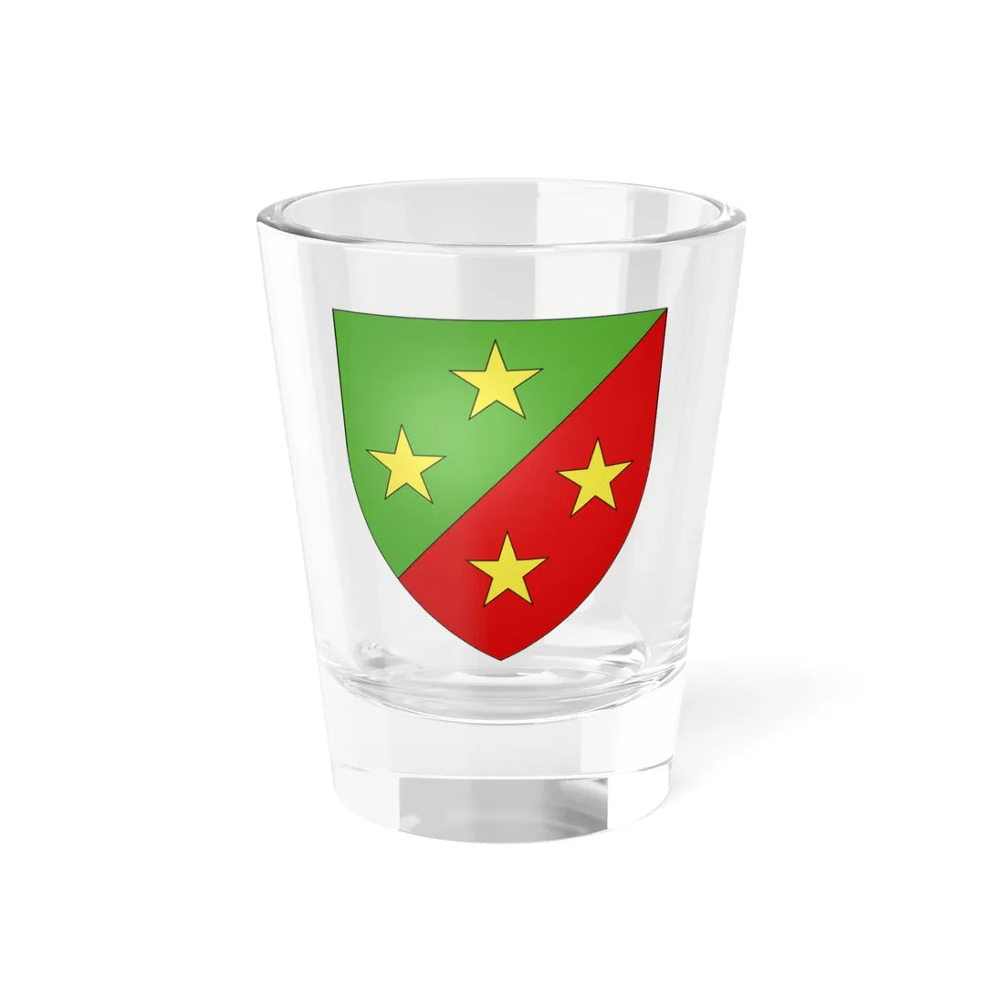 Blason ville fr Liffré Ille-et-Vilaine (France) (Coat of Arms) Shot Glass 1.5oz 1.5oz - Go Mug Yourself