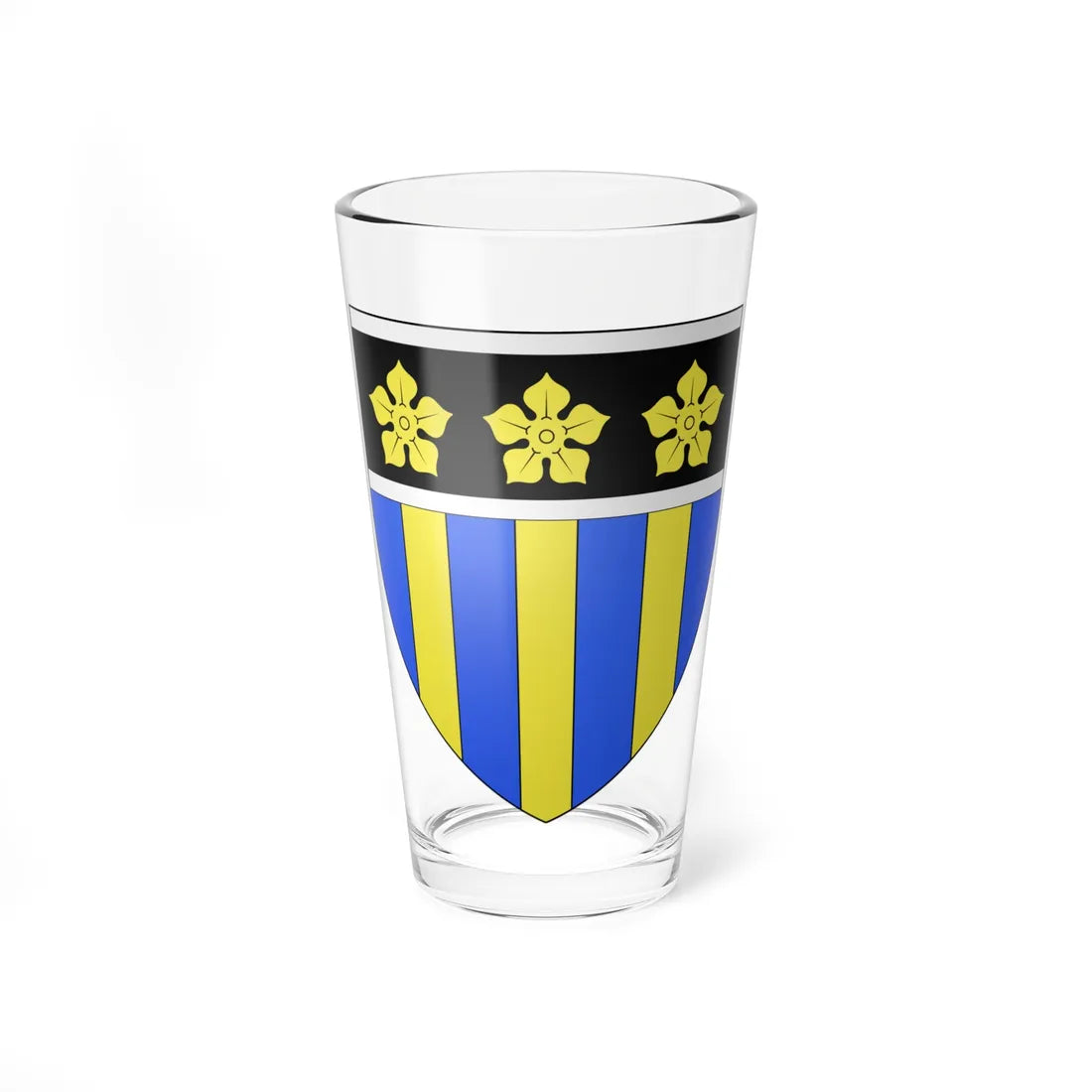 Blason ville fr Lillemer Ille-et-Vilaine (France) (Coat of Arms) Pint Glass 16oz 16oz - Go Mug Yourself