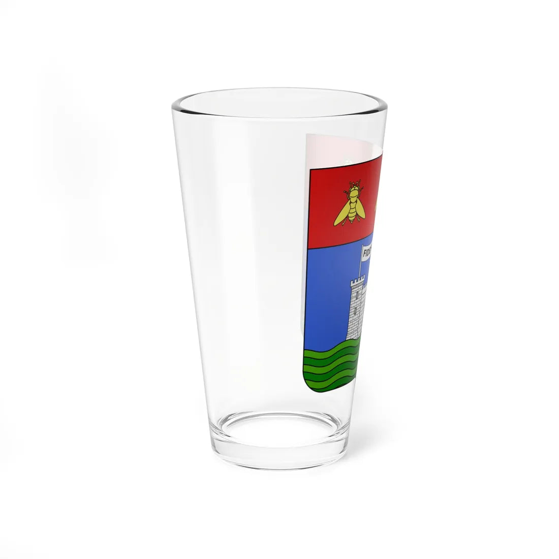 Blason ville fr Livourne-Empire (Italy) (Coat of Arms) Pint Glass 16oz - Go Mug Yourself