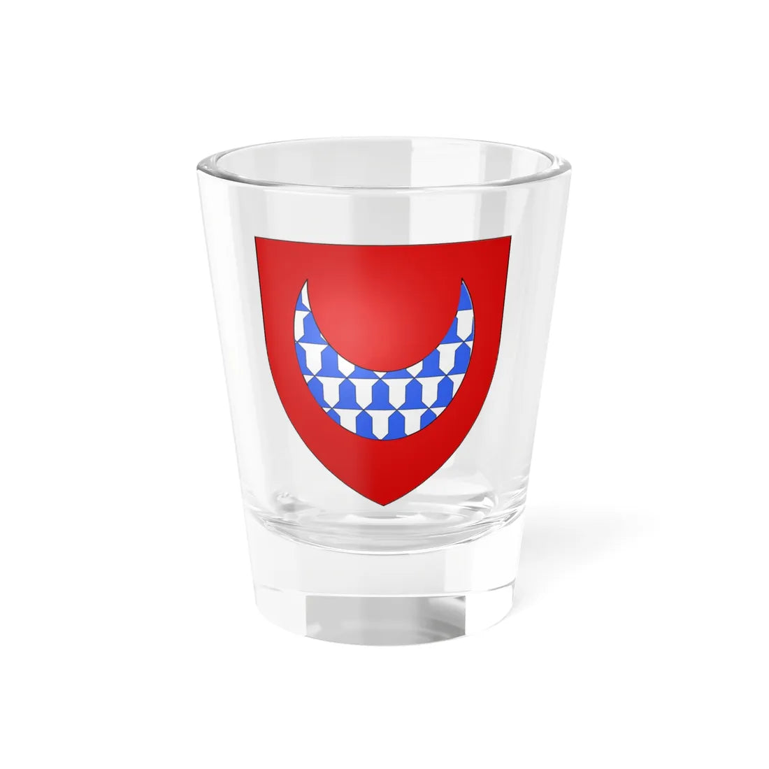 Blason ville fr Maure-de-Bretagne Ille-et-Vilaine (France) (Coat of Arms) Shot Glass 1.5oz 1.5oz - Go Mug Yourself