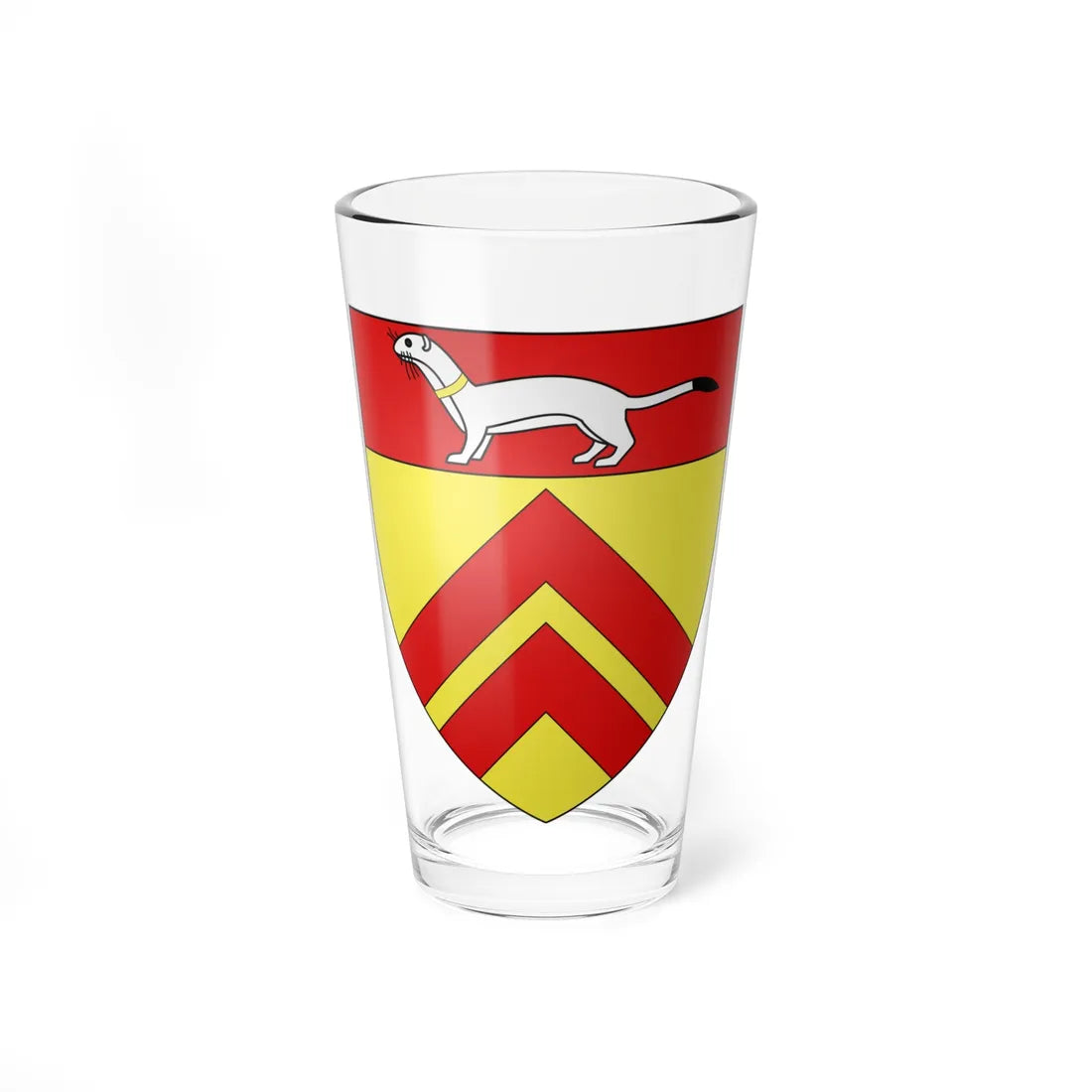 Blason ville fr Mernel Ille-et-Vilaine (France) (Coat of Arms) Pint Glass 16oz 16oz - Go Mug Yourself