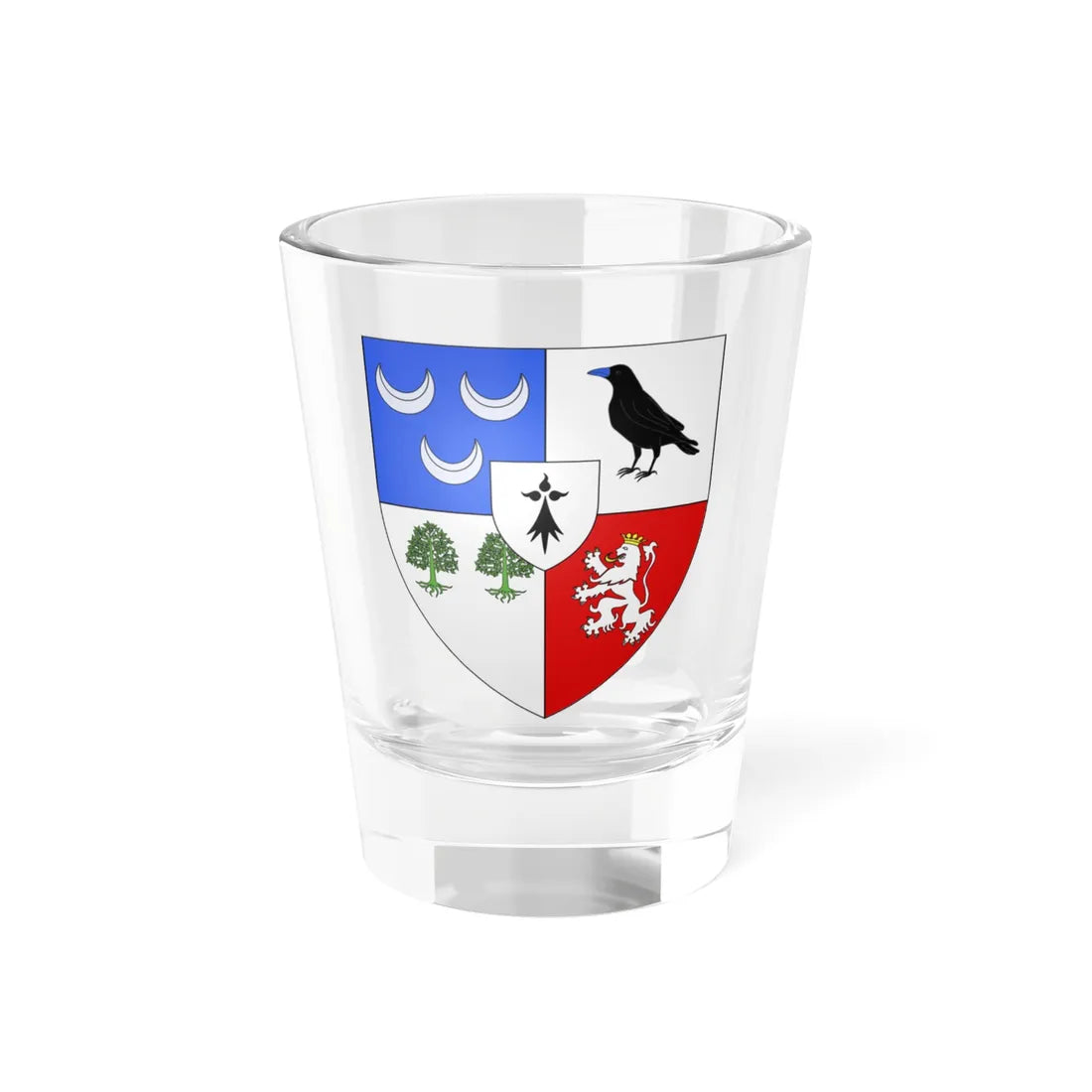 Blason ville fr Messac Ille-et-Vilaine (France) (Coat of Arms) Shot Glass 1.5oz 1.5oz - Go Mug Yourself