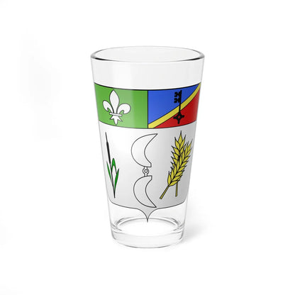 Blason ville fr Millonfosse 59 (France) (Coat of Arms) Pint Glass 16oz 16oz - Go Mug Yourself