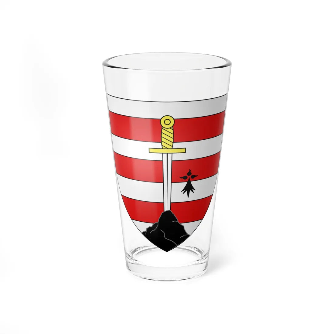 Blason ville fr Monterfil 35 (France) (Coat of Arms) Pint Glass 16oz 16oz - Go Mug Yourself