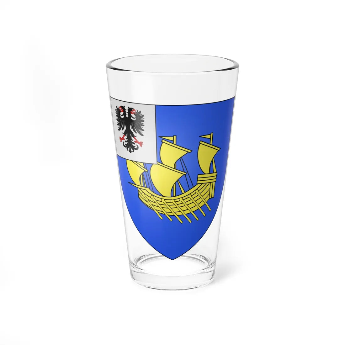 Blason ville fr Paramé 35 (France) (Coat of Arms) Pint Glass 16oz 16oz - Go Mug Yourself