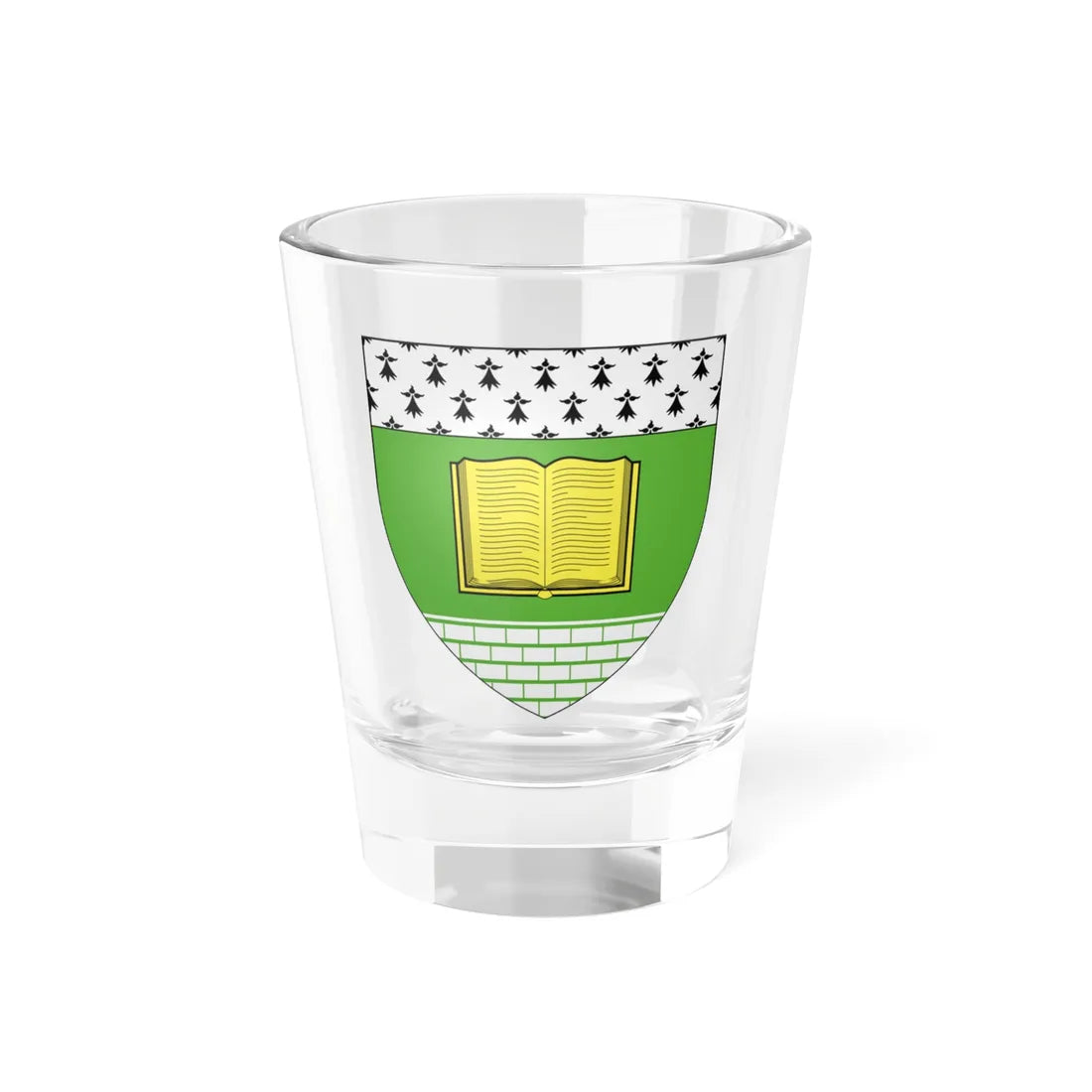 Blason ville fr Pipriac 35 (France) (Coat of Arms) Shot Glass 1.5oz 1.5oz - Go Mug Yourself