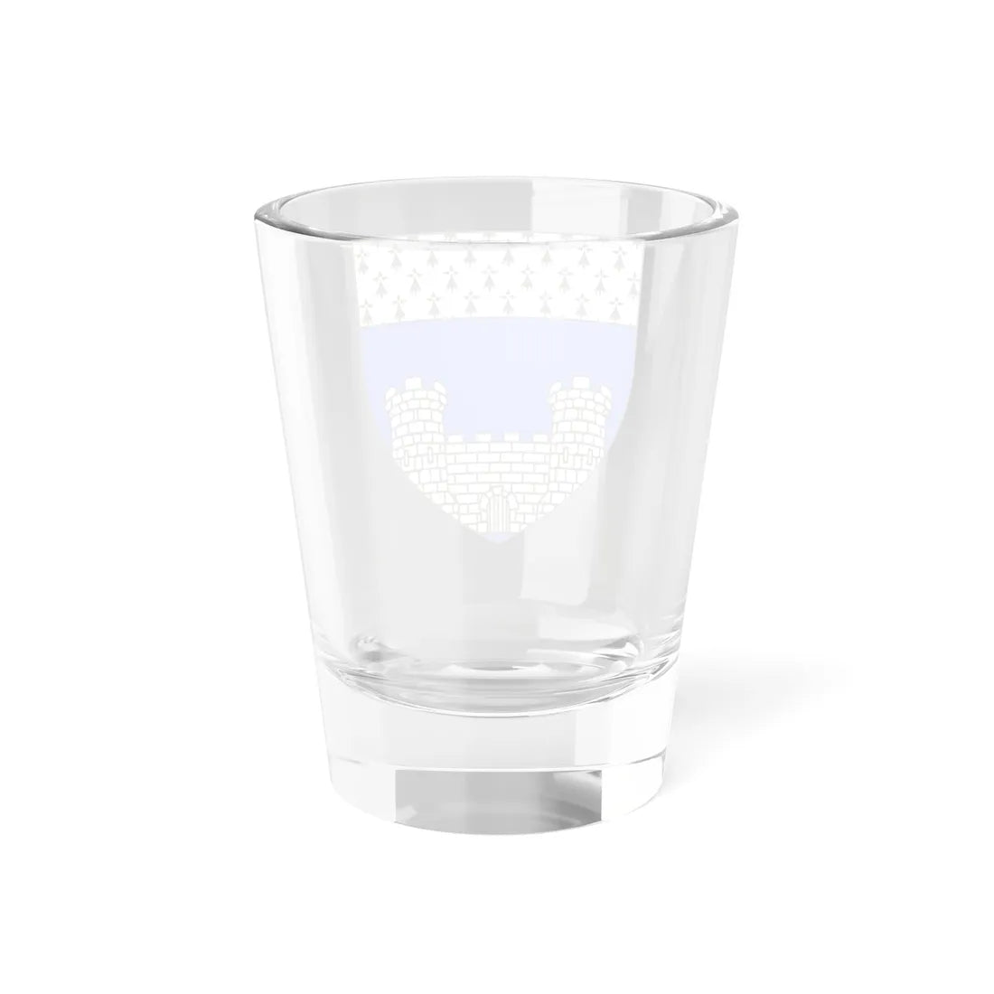 Blason ville fr Pleine-Fougères Ille-et-Vilaine (France) (Coat of Arms) Shot Glass 1.5oz - Go Mug Yourself