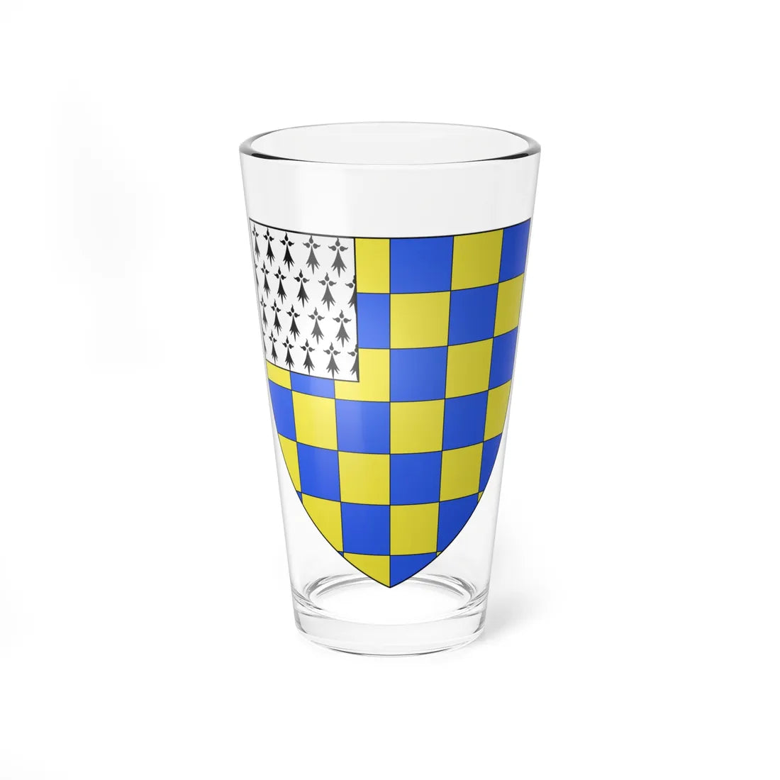 Blason ville fr Saint Aubin du Cormier (France) (Coat of Arms) Pint Glass 16oz 16oz - Go Mug Yourself