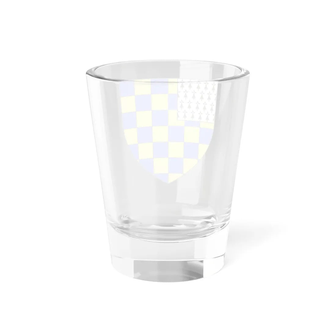 Blason ville fr Saint Aubin du Cormier (France) (Coat of Arms) Shot Glass 1.5oz - Go Mug Yourself