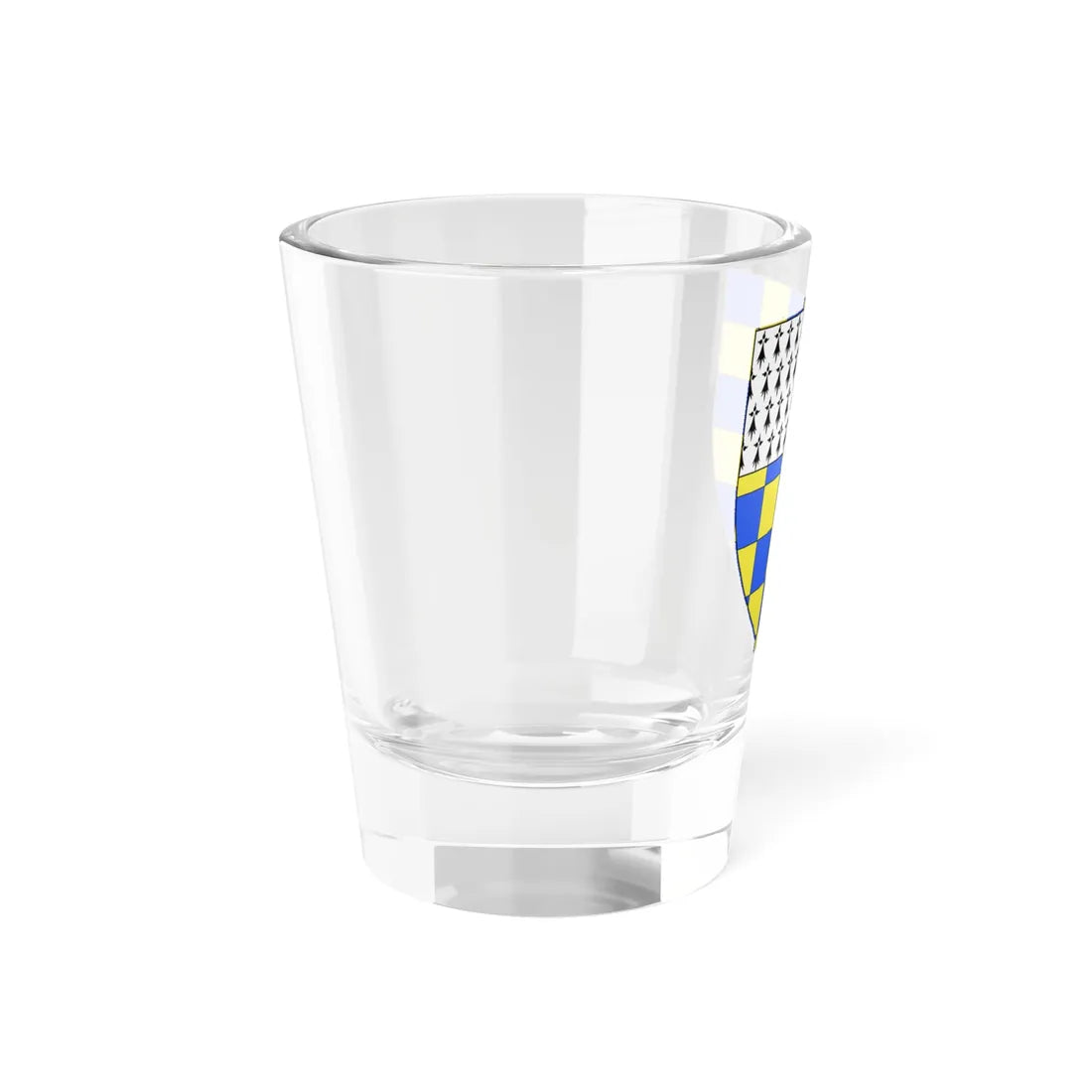 Blason ville fr Saint Aubin du Cormier (France) (Coat of Arms) Shot Glass 1.5oz - Go Mug Yourself