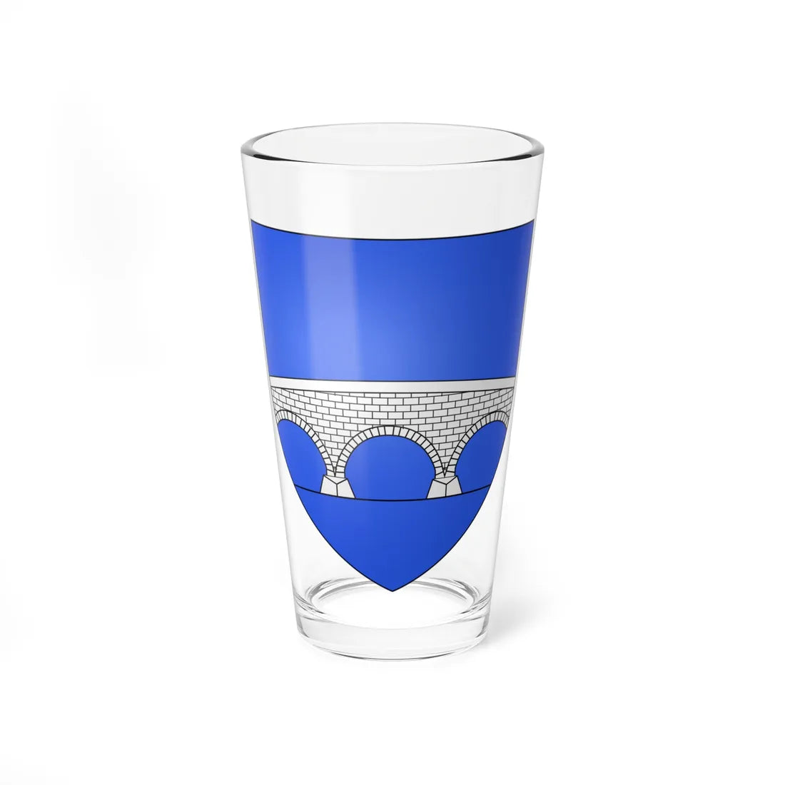 Blason ville fr Saint-Briac-sur-Mer 35 (France) (Coat of Arms) Pint Glass 16oz 16oz - Go Mug Yourself