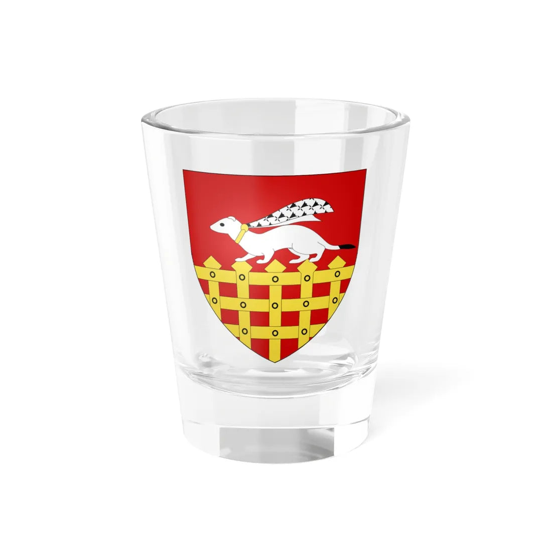 Blason ville fr Saint-Malo (France) (Coat of Arms) Shot Glass 1.5oz 1.5oz - Go Mug Yourself
