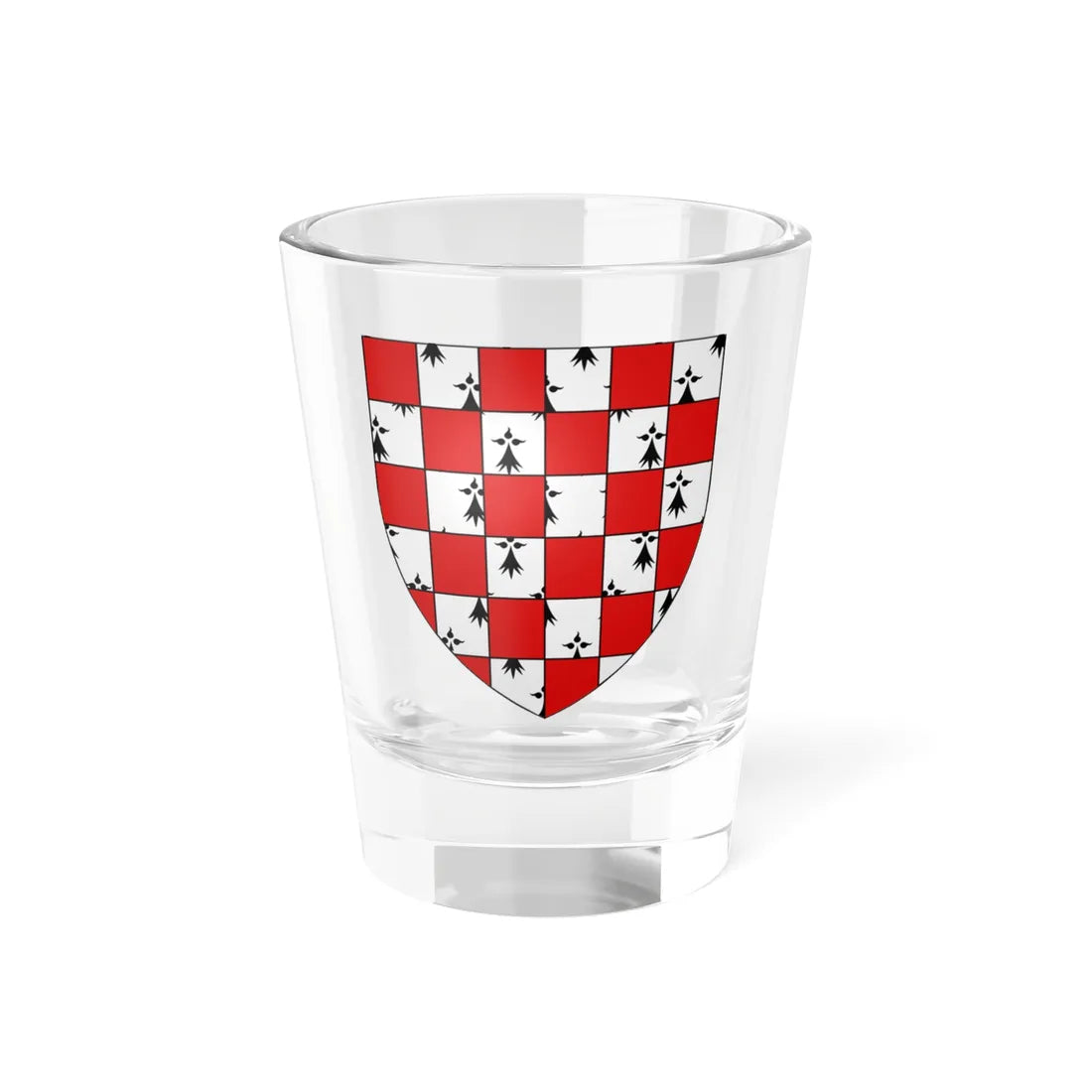 Blason ville fr Saint-MHervé 35 (France) (Coat of Arms) Shot Glass 1.5oz 1.5oz - Go Mug Yourself