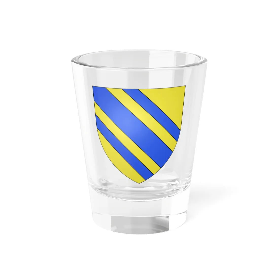 Blason ville fr Saint-Père-Marc-en-Poulet Ille-et-Vilaine (France) (Coat of Arms) Shot Glass 1.5oz 1.5oz - Go Mug Yourself
